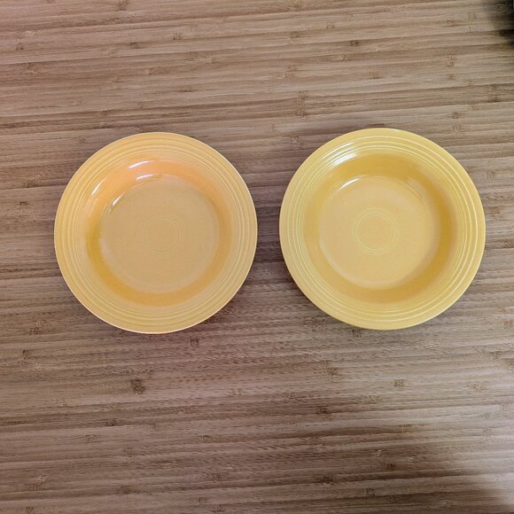 2 Fiestaware Vintage Yellow Rimmed Soup Bowl - Picture 1 of 2